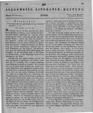 Raumer, F.: Vorlesungen über die alte Geschichte. 2. Aufl. Bd. 1-2. Leipzig: Brockhaus 1847 (Beschluss von Nr. 47)