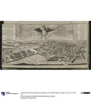 Plan von Berlin im Jahr 1688