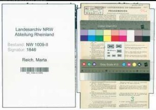 Entnazifizierung Marta Reich , geb. 23.08.1893 (Werkmeisterin)