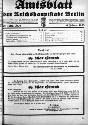 1938,6: Nr. 6, 6. Februar 1938