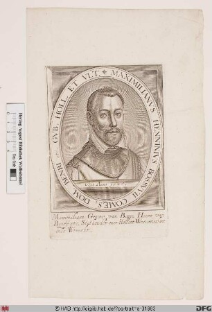 Bildnis Maximilien de Hénin-Liétard, comte de Boussu (Bossu)