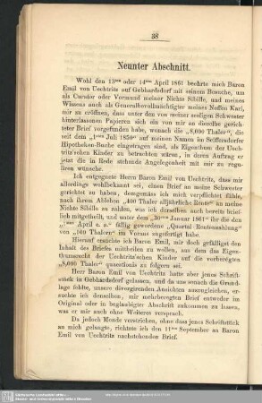 Neunter Abschnitt