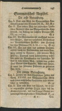 Summarisches Register