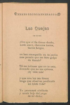 Las quejas