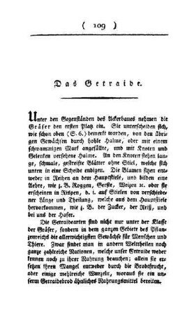 ¬Das¬ Getraide