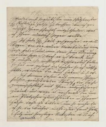 Brief von Gottfried Müller an Joseph Heller