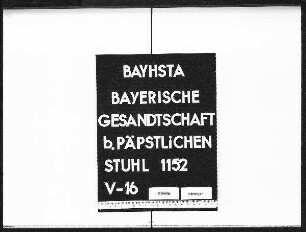 Schriftwechsel mit Guido Graf von Tauffkirchen auf Malta