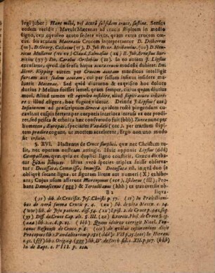 Crucem, Moribundi Christi Spondam Deo Antistite In Florentissima Ad Albim Universitate Praeside M. Joh. Paschio, Ampliss. Fac. Phil. Adiuncto modeste & devote renovat Nicolaus Johannes Glaserus, Coburgo-Francus, S.S. Theol. Studiosus, & Philosophiae Candidatus. Ad diem XXXI. Mart. A.R.S. MDCLXXXVI. In Auditorio Maiori