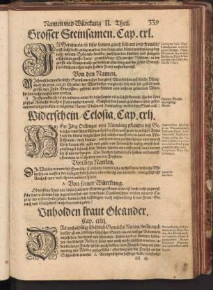 Grosser Steinsamen, Cap. CXL