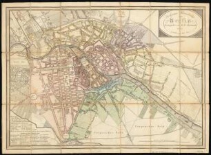 Stadtplan von Berlin, ca. 1:12 000, Kupferst., 1810 : Neuester Grundriss von Berlin / herausgegeben von D. G. Reymann ; gestochen von Carl Stein. - [Ca. 1:12 000] (E 013 25 00 /N 052 30 00). - [Berlin] : $a[Berlin]$c1810 , 1810. - 1 Karte : Kupferstich ; 35 x 40 cm