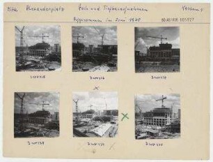 Alexanderplatz, Hoch- und Tiefbauaufnahmen. Berlin, Mitte, Alexanderplatz