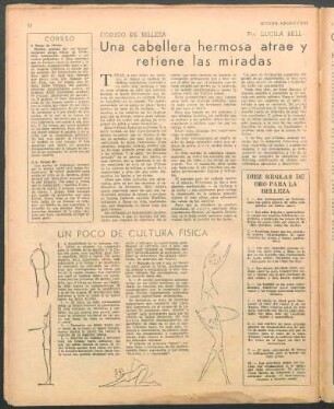 Una cabellera hermosa atrae y retiene las miradas : Código de belleza