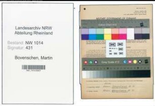 Entnazifizierung Martin Bovenschen , geb. 04.03.1887 (Metzger)