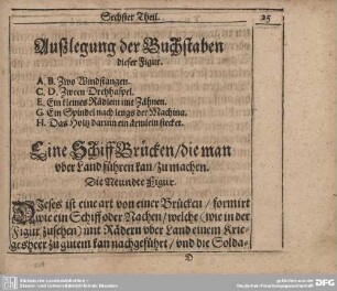 Ein Schiff Brücken/ die man uber Land führen kan/ zu machen.