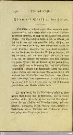 Eisen und Stahl zu bearbeiten