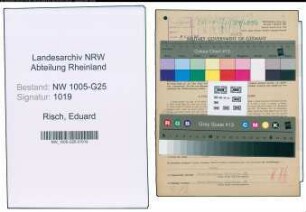 Entnazifizierung Eduard Risch , geb. 24.02.1877 (Geschaeftsfuehrer)