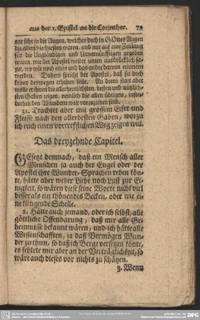 Das dreyzehnde Capitel