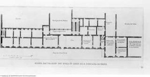 Palazzi di Roma de' più celebri architetti / disegnati da Pietro Ferrerio. 1. Buch., Tafel 20: Palazzo Poli, Grundriss