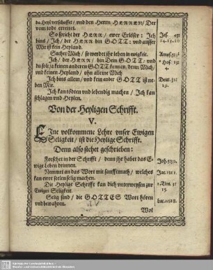 Von der Heyligen Schrifft