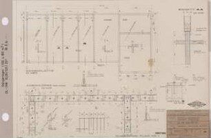 Bauteile: Bodenplatte - Wandanschlüsse, Fundamente, Schwellenlager (Typ: DL-HW 10,00/125/25°)