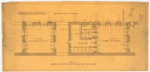 AEG-Hauptverwaltungsgebäude, Berlin: Längsflügel: Grundriss der Lichthöfe, 1:50