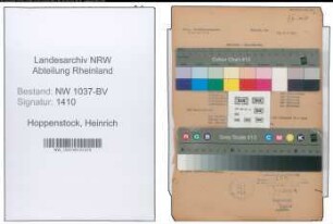 Entnazifizierung Heinrich Hoppenstock , geb. 20.10.1893 (Bauunternehmer)