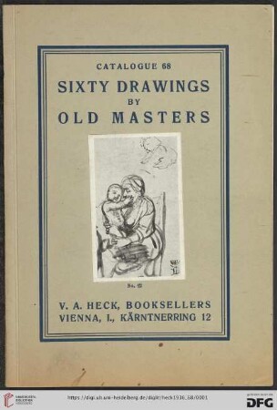 Nr. 68: Katalog: Sixty drawings by old masters