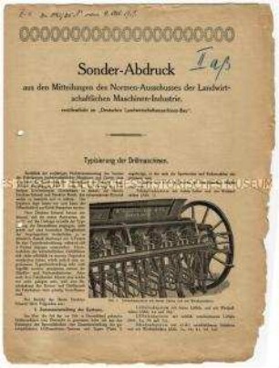 Beschreibung von Systemen und Typen von Drillmaschinen