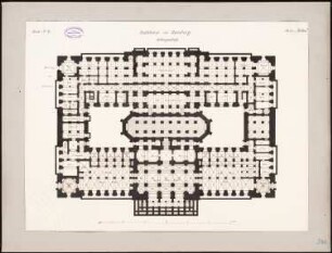 Rathaus, Hamburg: Grundriss KG 1:200