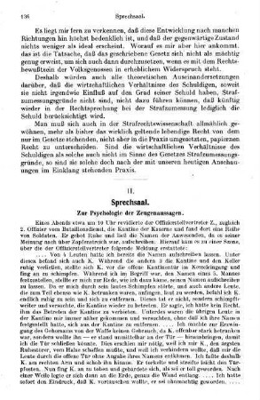 136-137, Zur Psychologie der Zeugenaussagen