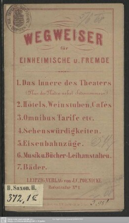 Wegweiser für Einheimische und Fremde