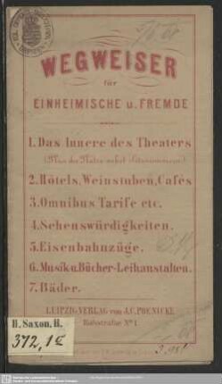 Wegweiser für Einheimische und Fremde