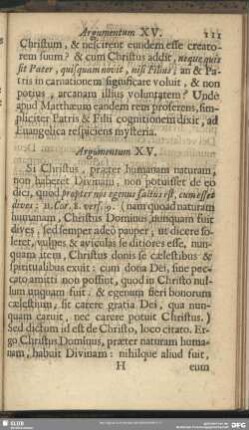 Argumentum XV