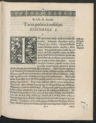 Discursus I. - Discursus Politicus II.