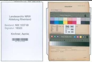 Entnazifizierung Aenne Kirchner , geb. 12.02.1897 (Studienraetin)