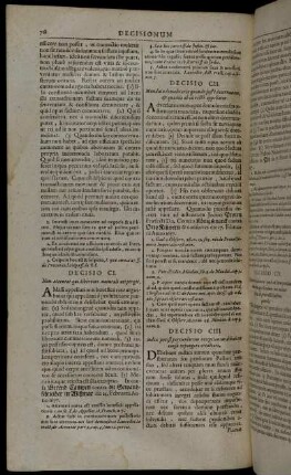 Decicio CI. - Decisio CL.