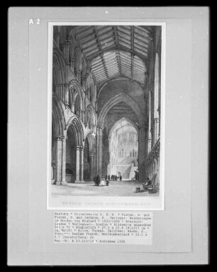 Wanderungen im Norden von England, Band 1 — Bildseite gegenüber Seite 70 — Hexham Church, Northumberland