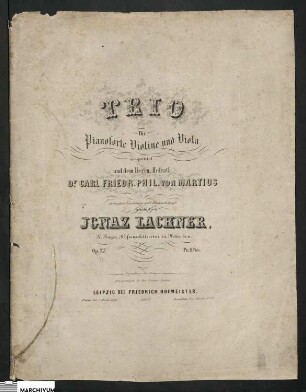 Lachner, Duett "Zu dir zieht 's mi hin"