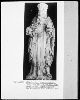Figurenfolge aus der Bergenfahrerkapelle der Marienkirche — Der heilige Antonius