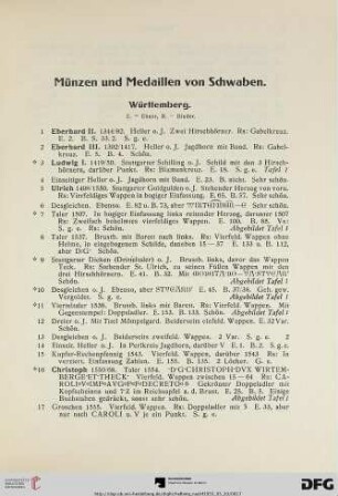 Württemberg (Nr. 1-212)