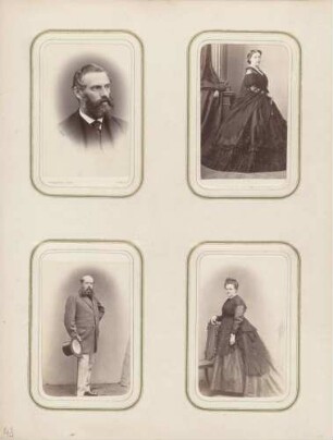 links oben: Unbekannt (Herr) rechts oben: Unbekannt (Dame) links unten: Unbekannt (Herr) rechts unten: Unbekannt (Dame)