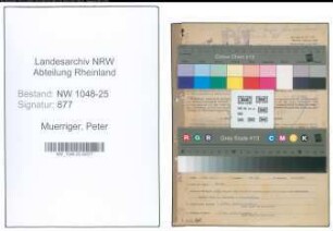 Entnazifizierung Peter Muerriger , geb. 08.10.1891 (Kaufmann)