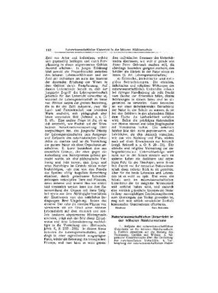 Naturwissenschaftlicher Unterricht in der höheren Mädchenschule