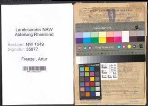 Entnazifizierung Artur Frenzel , geb. 28.03.1902 (Inspektor)