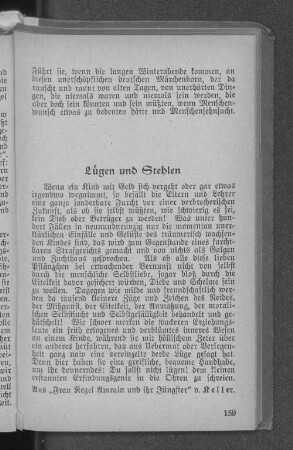 Lügen und Stehlen