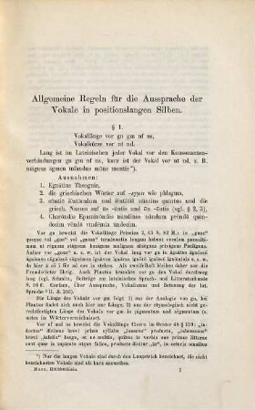 Hülfsbüchlein für die Aussprache der lateinischen Vokale in positionslangen Silben : wissenschaftliche Begründung der Quantitätsbezeichnungen in den lateinischen Schulbüchern von Hermann Perthes