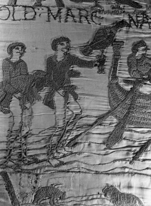 Der Teppich von Bayeux — 4. Szene: Die Überquerung des Kanals und die Landung an der französischen Küste
