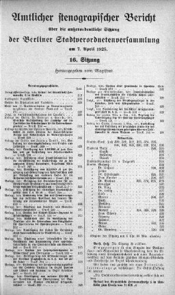 Sitzung 16., 7. April 1925