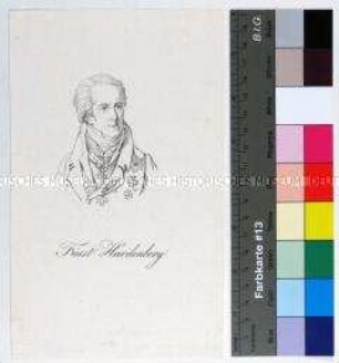 Porträt des preußischen Staatskanzlers Carl August Fürst von Hardenberg