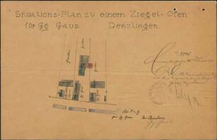 Errichtung eines Ziegelofens durch Bauunternehmer Georg Gauß
